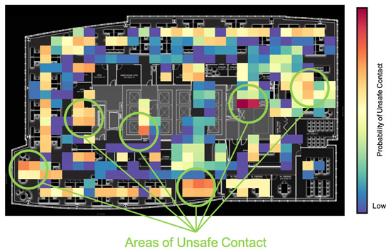 screenshot of areas of unsafe contact